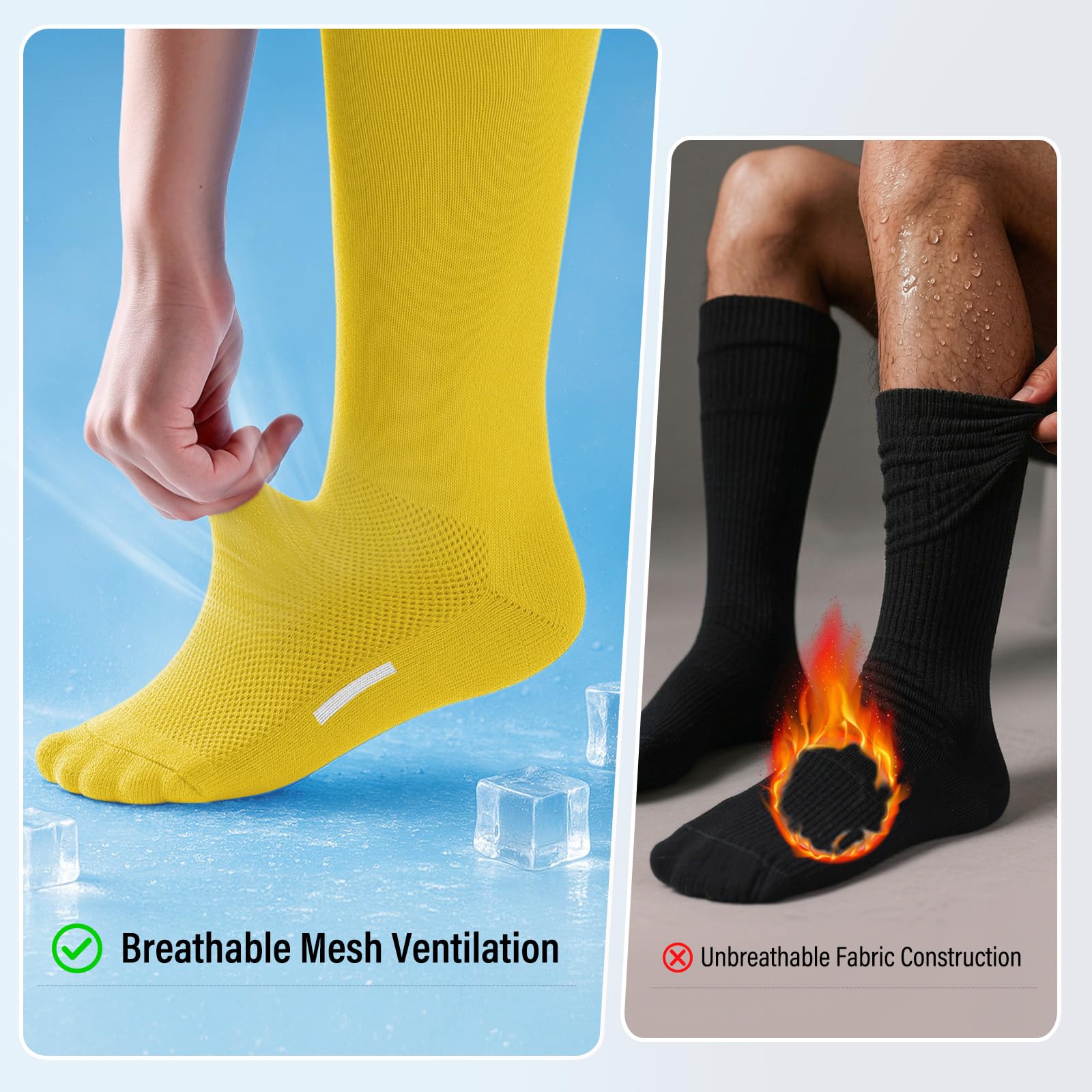 JASGOOD Baseball Softball Socks and Belt Combo Set Breathable Soccer Football Socks for Adult and Youth