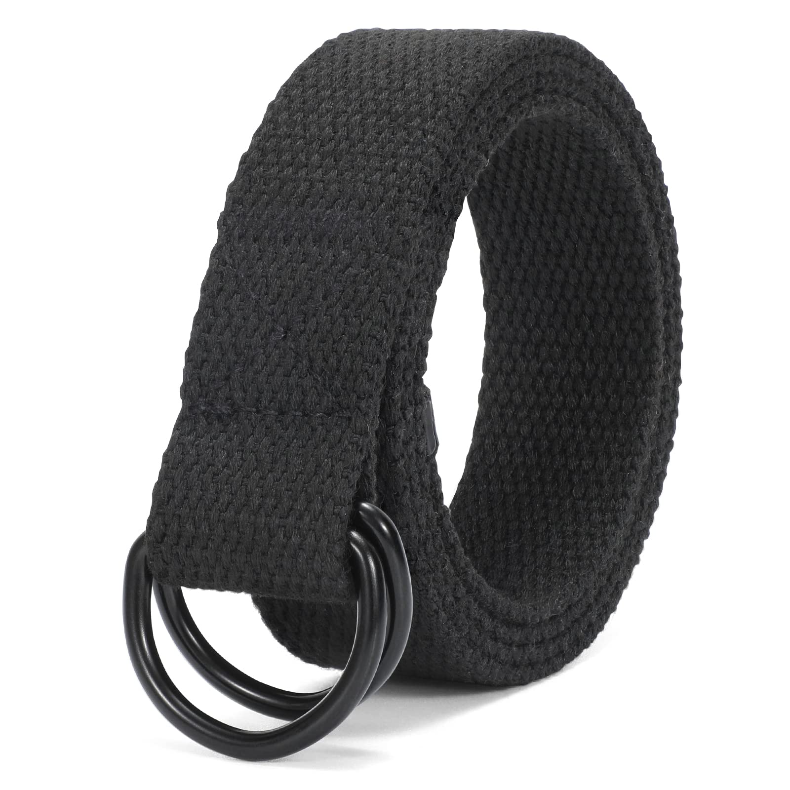 JASGOOD Boy's Canvas Belt Kids Football Belt with Double D-ring Buckle