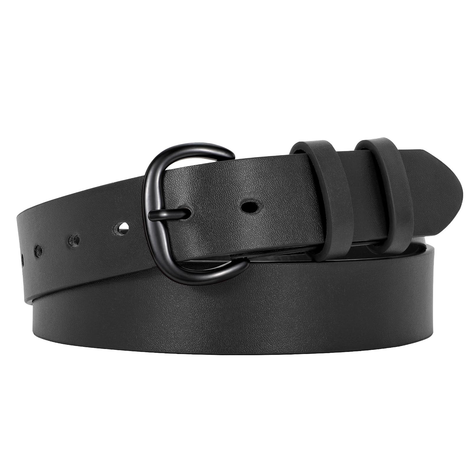 JASGOOD Women Leather Belt for Jeans Pants Gold Buckle Lady Casual Dress Waist Belt - JASGOOD OFFICIAL
