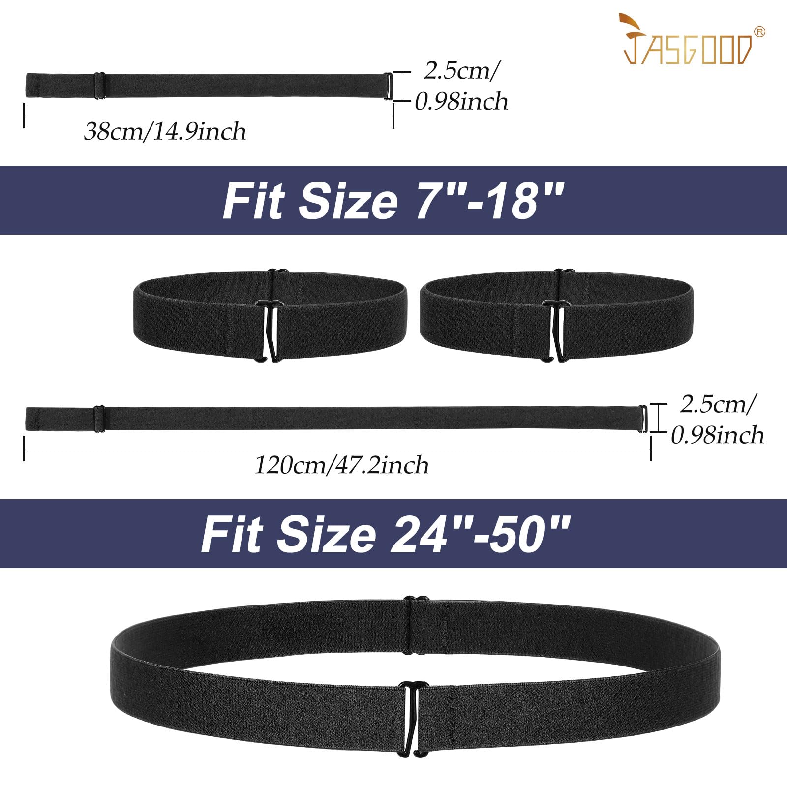 JASGOOD Crop Top Tuck Waist Band Adjustable Band Tucking Sweaters Shirts Elastic Stretch Belts for Women Change Style of Tops - JASGOOD OFFICIAL