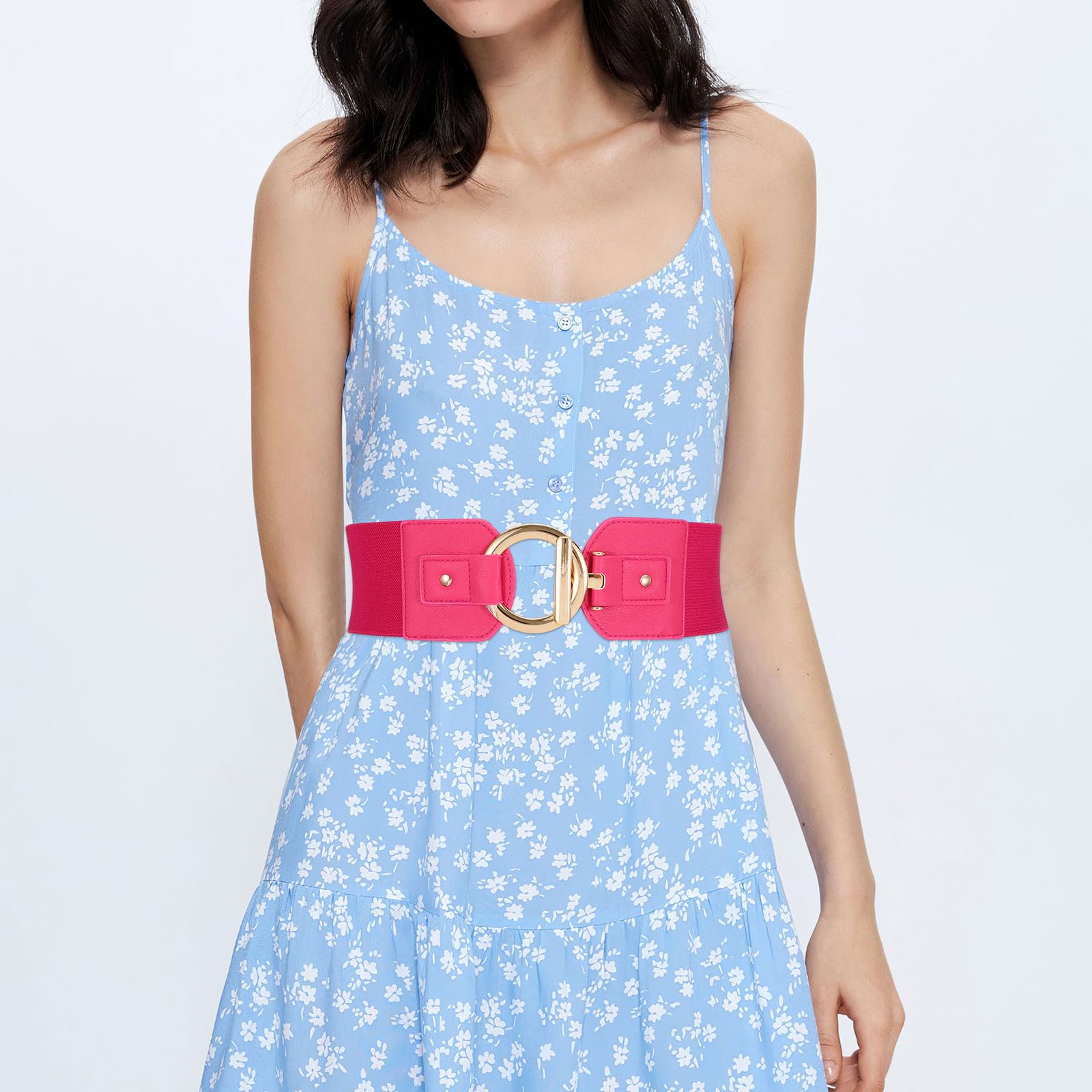 JASGOOD Women Wide Elastic Waist Belt Fashion Stretchy Dress Belt - JASGOOD OFFICIAL