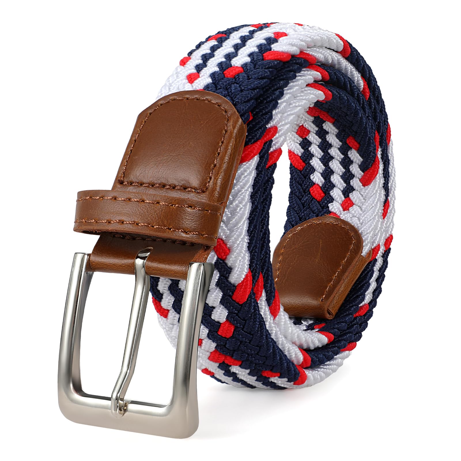 JASGOOD Women Braided Woven Elastic Stretch Belt Men Golf Web Casual Belt for Pants Jeans - JASGOOD OFFICIAL