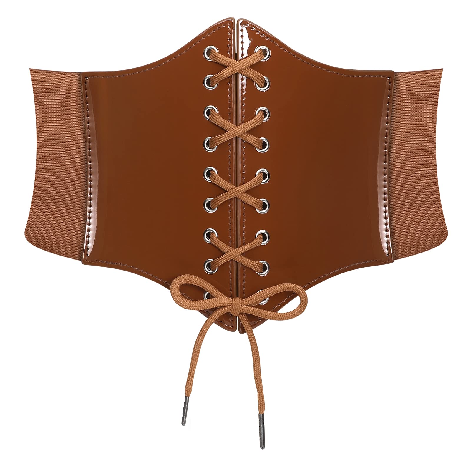 JASGOOD Women’s Elastic Costume Waist Belt Lace-up Tied Waspie Corset Belts for Women - JASGOOD OFFICIAL