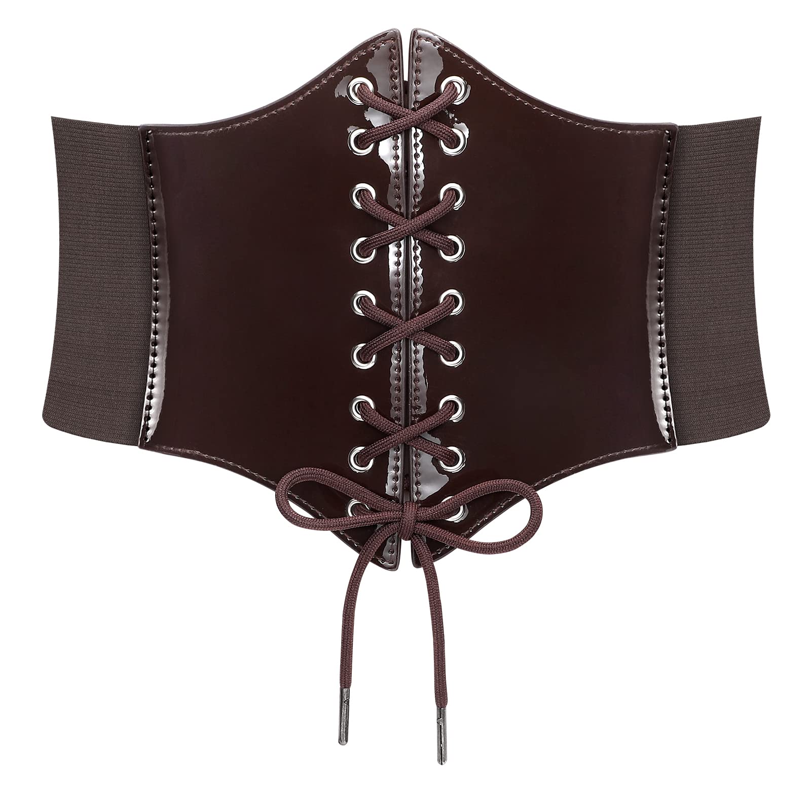 JASGOOD Women’s Elastic Costume Waist Belt Lace-up Tied Waspie Corset Belts for Women - JASGOOD OFFICIAL