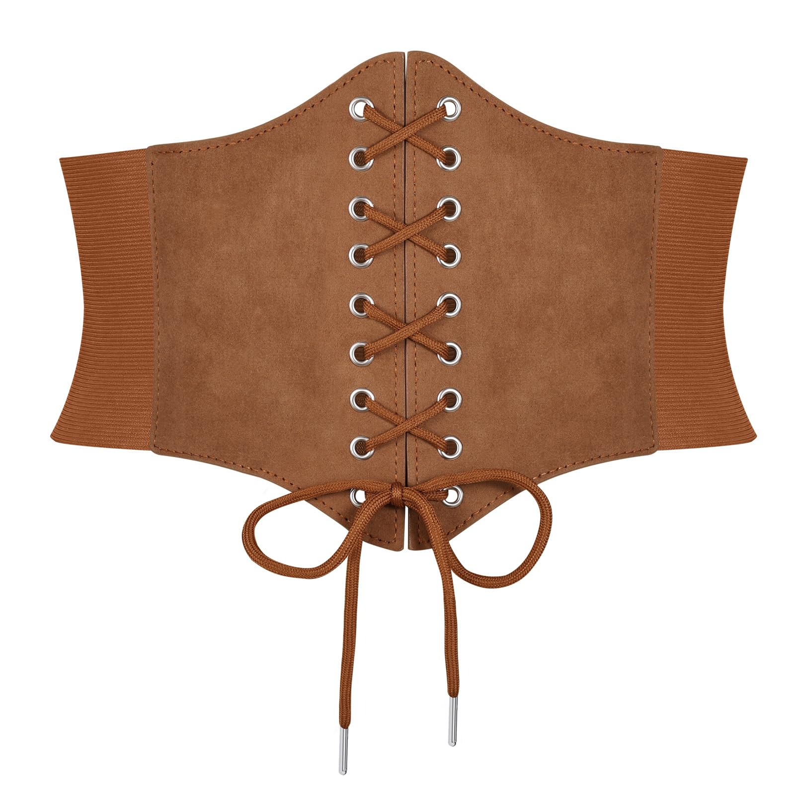 JASGOOD Women’s Elastic Costume Waist Belt Lace-up Tied Waspie Corset Belts for Women - JASGOOD OFFICIAL
