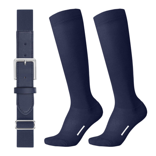 JASGOOD Baseball Socks and Belt Combo Set Kids-USfor Youth Adult Softball Socks and Belt Football Socks for Kids Boys Girls - JASGOOD OFFICIAL