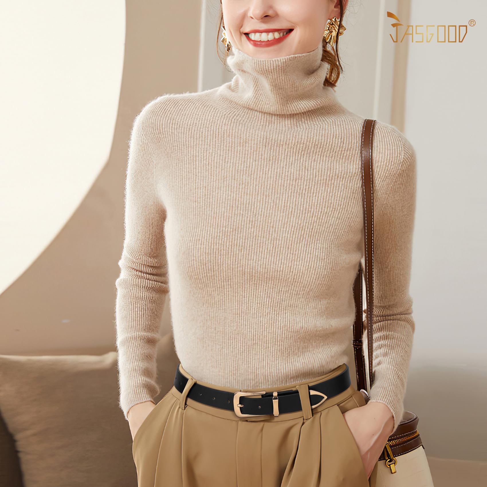JASGOOD Women Leather Belt for Jeans Pants Ladies Waist Belt for Dress with Silver Buckle