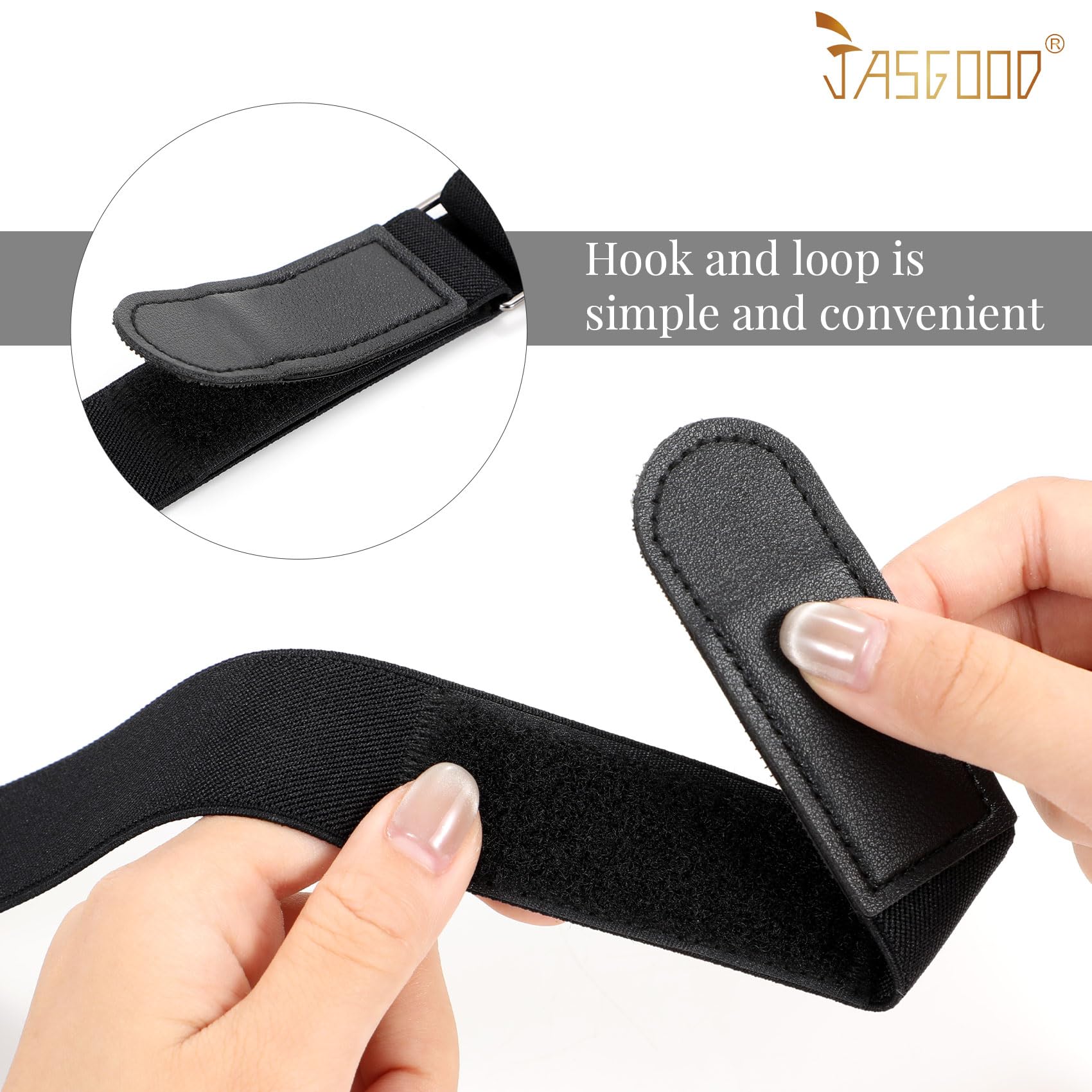 JASGOOD Crop Top Tuck Waist Band Adjustable Band Tucking Sweaters Shirts Elastic Stretch Belts for Women Change Style of Tops - JASGOOD OFFICIAL