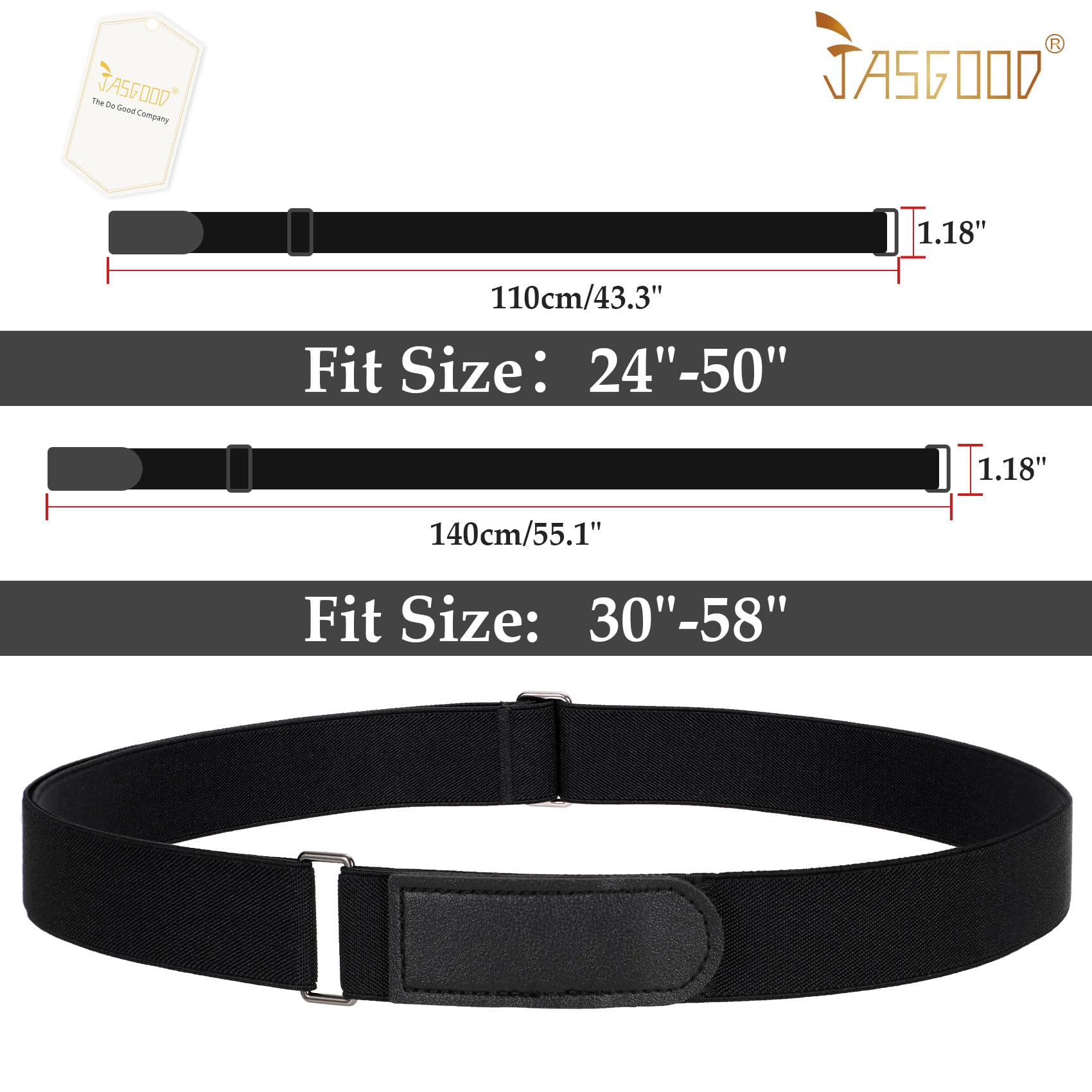 JASGOOD Crop Top Tuck Waist Band Adjustable Band Tucking Sweaters Shirts Elastic Stretch Belts for Women Change Style of Tops - JASGOOD OFFICIAL