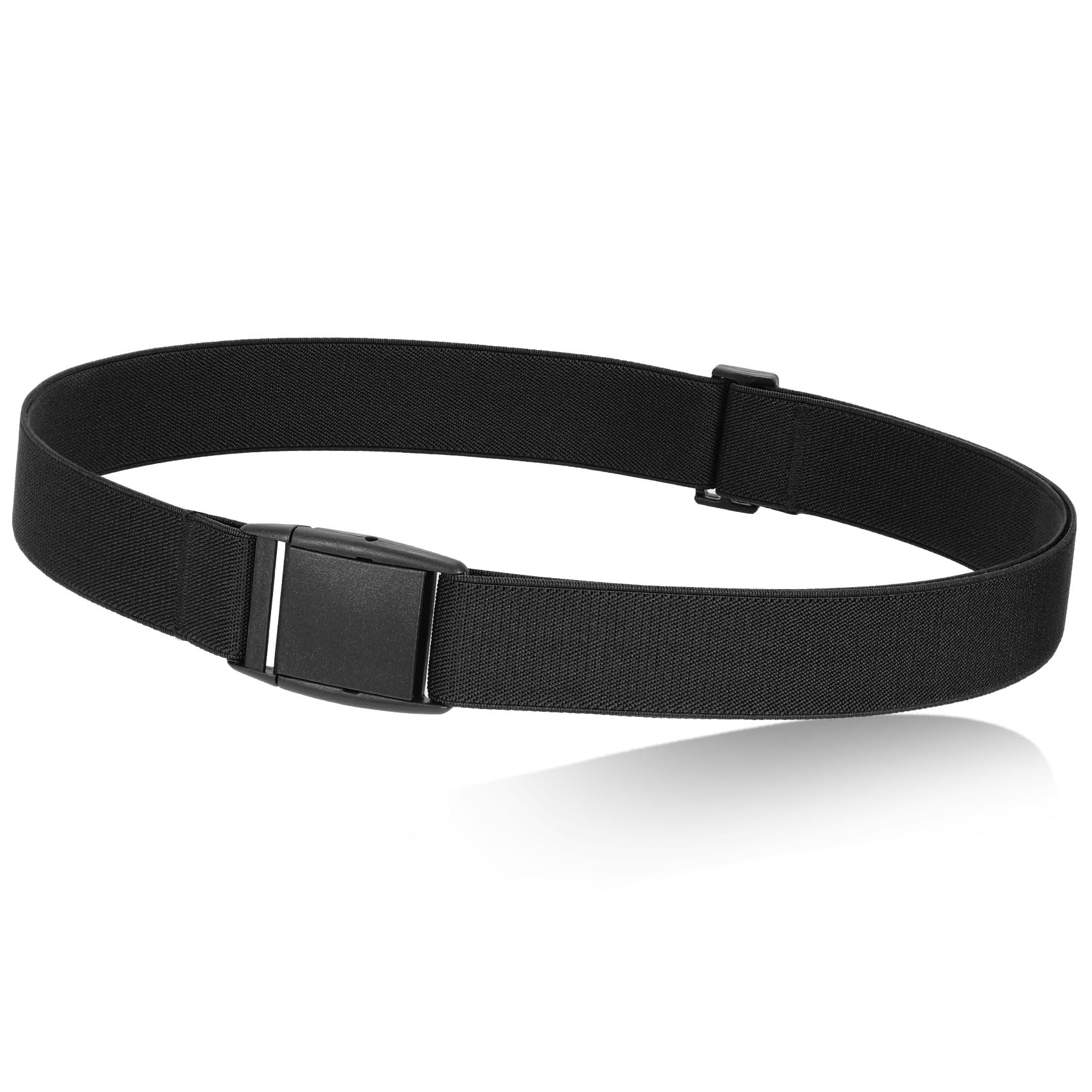 JASGOOD No Show Women Stretch Belt Invisible Elastic Web Strap Belt with Flat Buckle for Jeans Pants Dresses - JASGOOD OFFICIAL