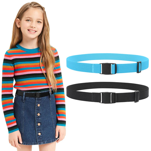 JASGOOD Kids Nickel Free Belts,Adjustable Elastic Belts for Pants Children,Stretch Belts for Boys Girls and Toddlers - JASGOOD OFFICIAL