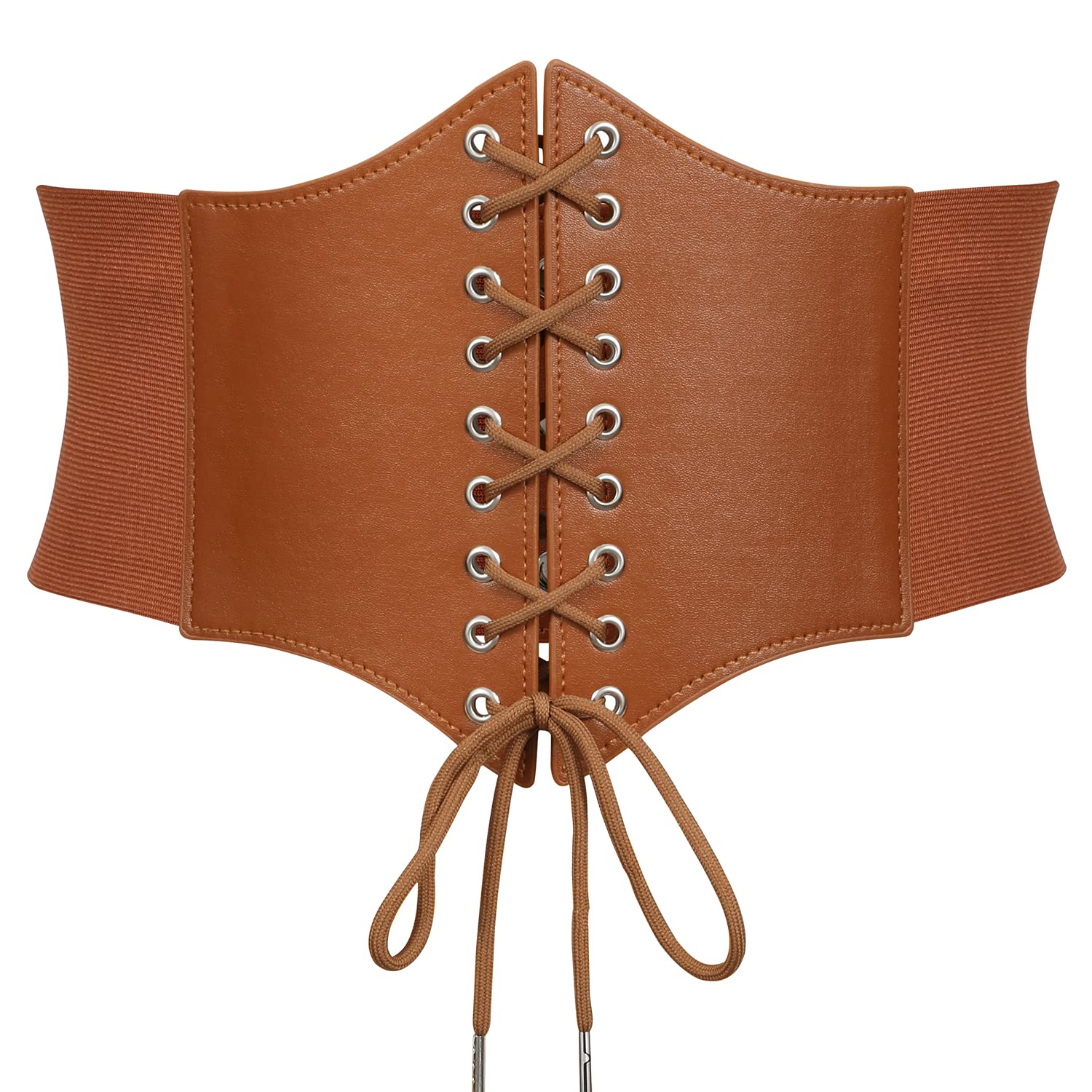 JASGOOD Women’s Elastic Costume Waist Belt Lace-up Tied Waspie Corset Belts for Women - JASGOOD OFFICIAL
