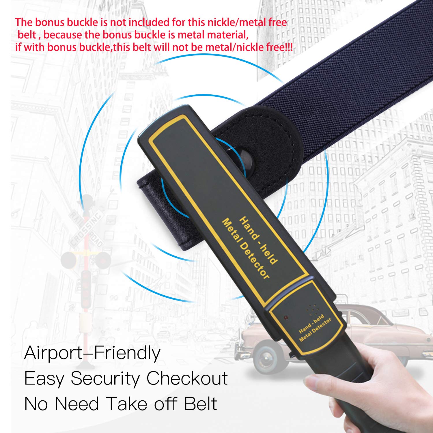 WERFORU No Buckle Stretch Belt for Women and Men Elastic Waist Belt up to 72 Inches for Jeans Pants - JASGOOD OFFICIAL