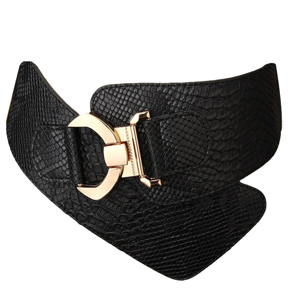 JASGOOD Wide Elastic Stretch Waist Belt Women's Adjustable Fashion Dress Belt - JASGOOD OFFICIAL