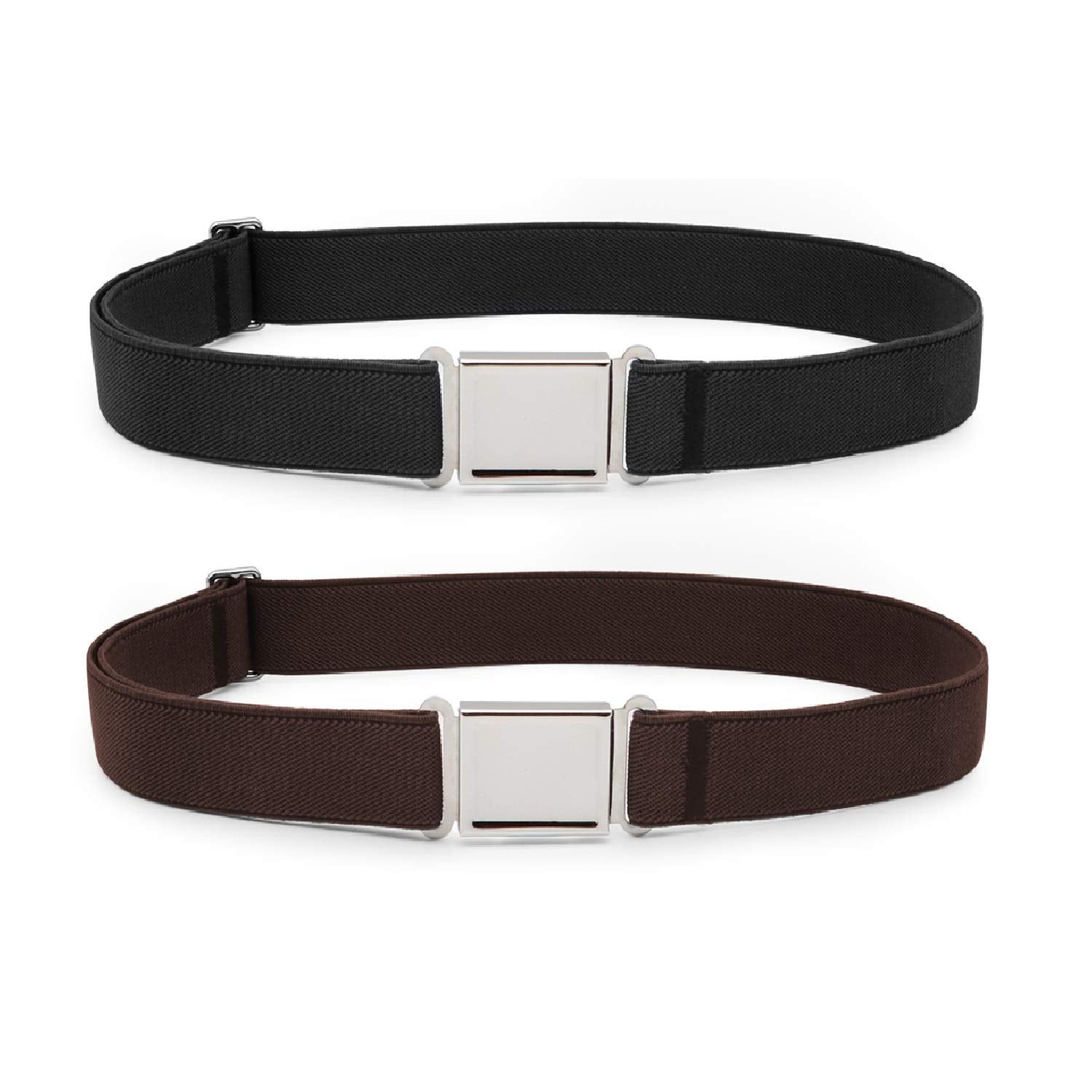 JASGOOD Kids Adjustable Magnetic Belt Boys Girls Elastic Belt with Easy Magnetic Buckle for Back to School Girls
