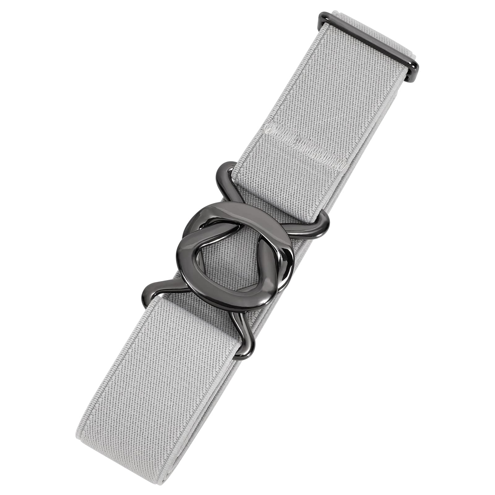 JASGOOD Women No Show Stretch Belt Adjustable Elastic Web Belt with Flat Buckle for Jeans Pants Casual Belts - JASGOOD OFFICIAL