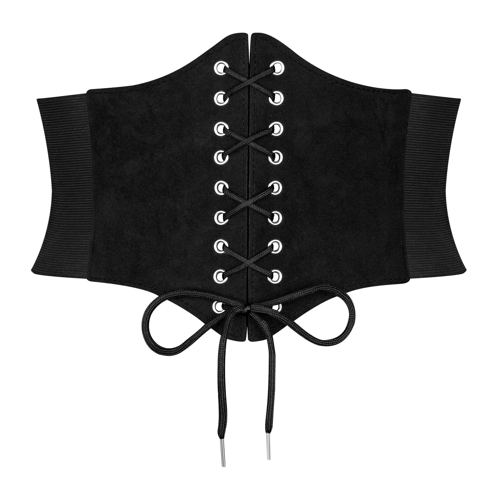 JASGOOD Women’s Elastic Costume Waist Belt Lace-up Tied Waspie Corset Belts for Women - JASGOOD OFFICIAL