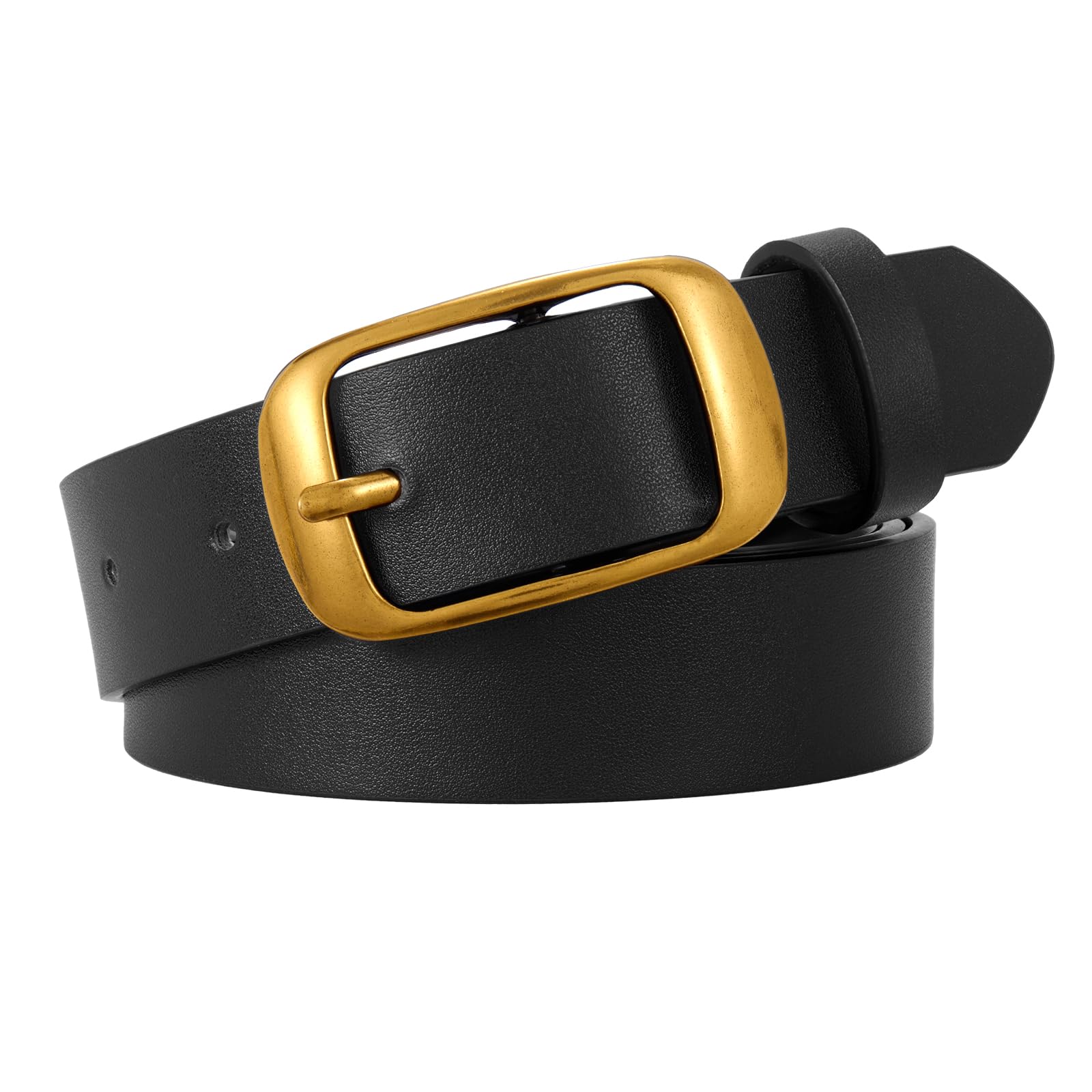 WERFORU Plus Size Belt for Women Leather Belt with Metal Buckle Ladies Casual Belt for Jeans Pants - JASGOOD OFFICIAL