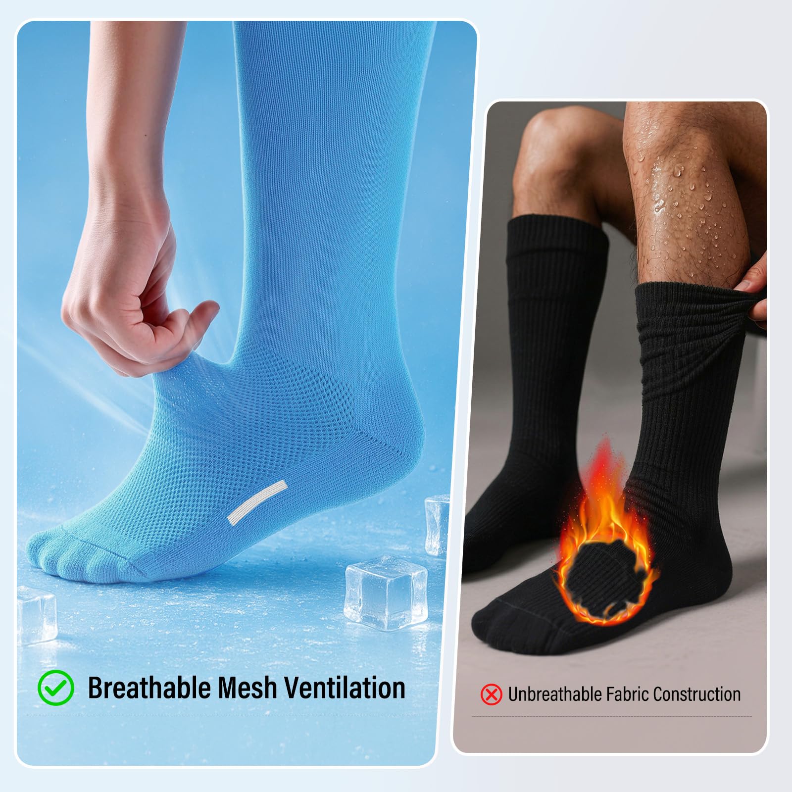 JASGOOD Baseball Softball Socks and Belt Combo Set Breathable Soccer Football Socks for Adult and Youth