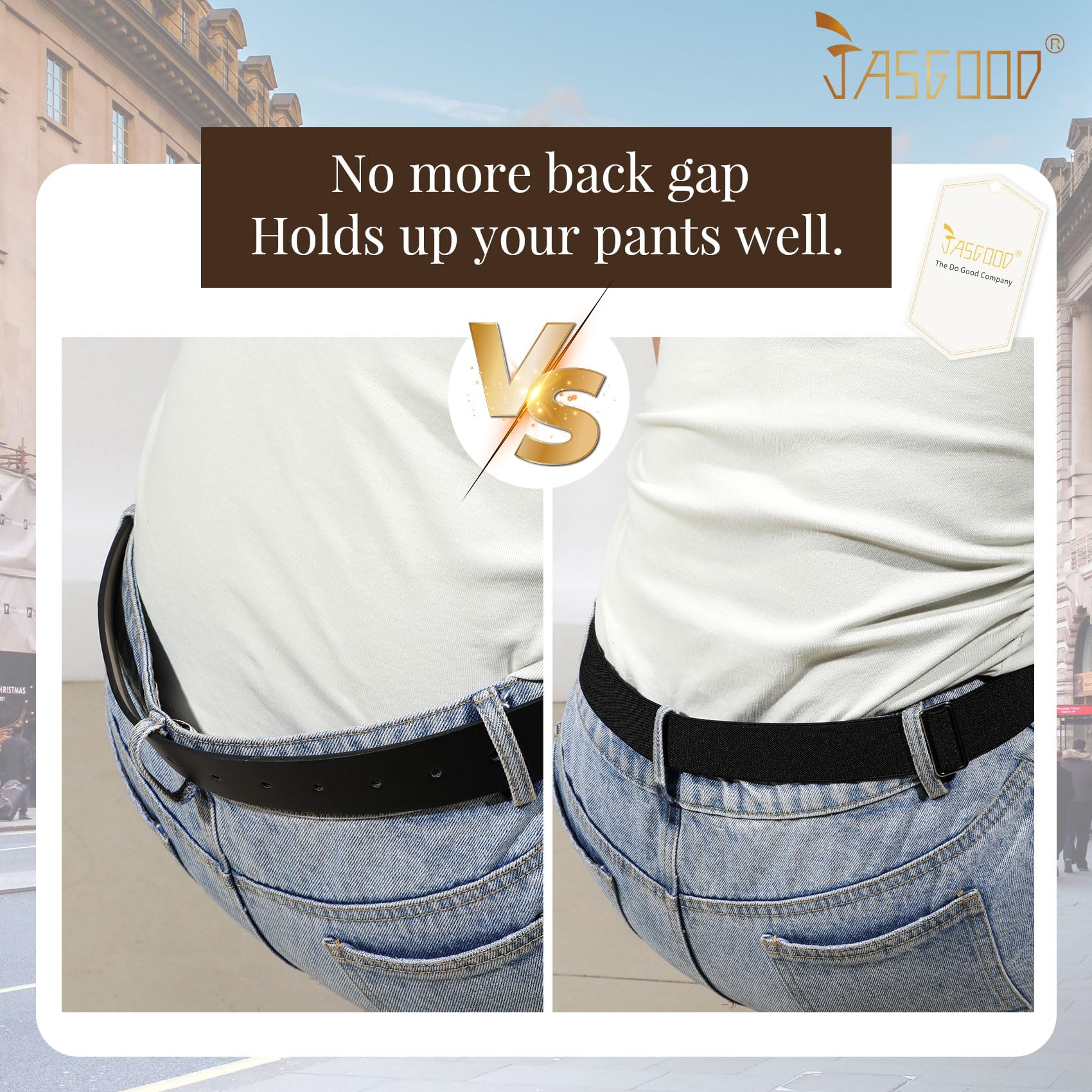 JASGOOD Crop Top Tuck Waist Band Adjustable Band Tucking Sweaters Shirts Elastic Stretch Belts for Women Change Style of Tops - JASGOOD OFFICIAL