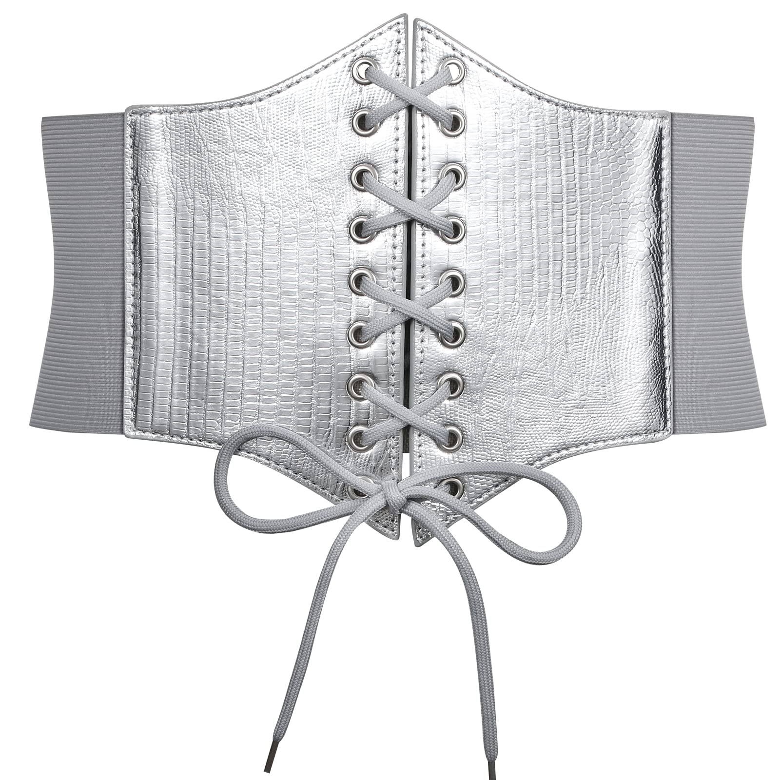 JASGOOD Women’s Elastic Costume Waist Belt Lace-up Tied Waspie Corset Belts for Women - JASGOOD OFFICIAL
