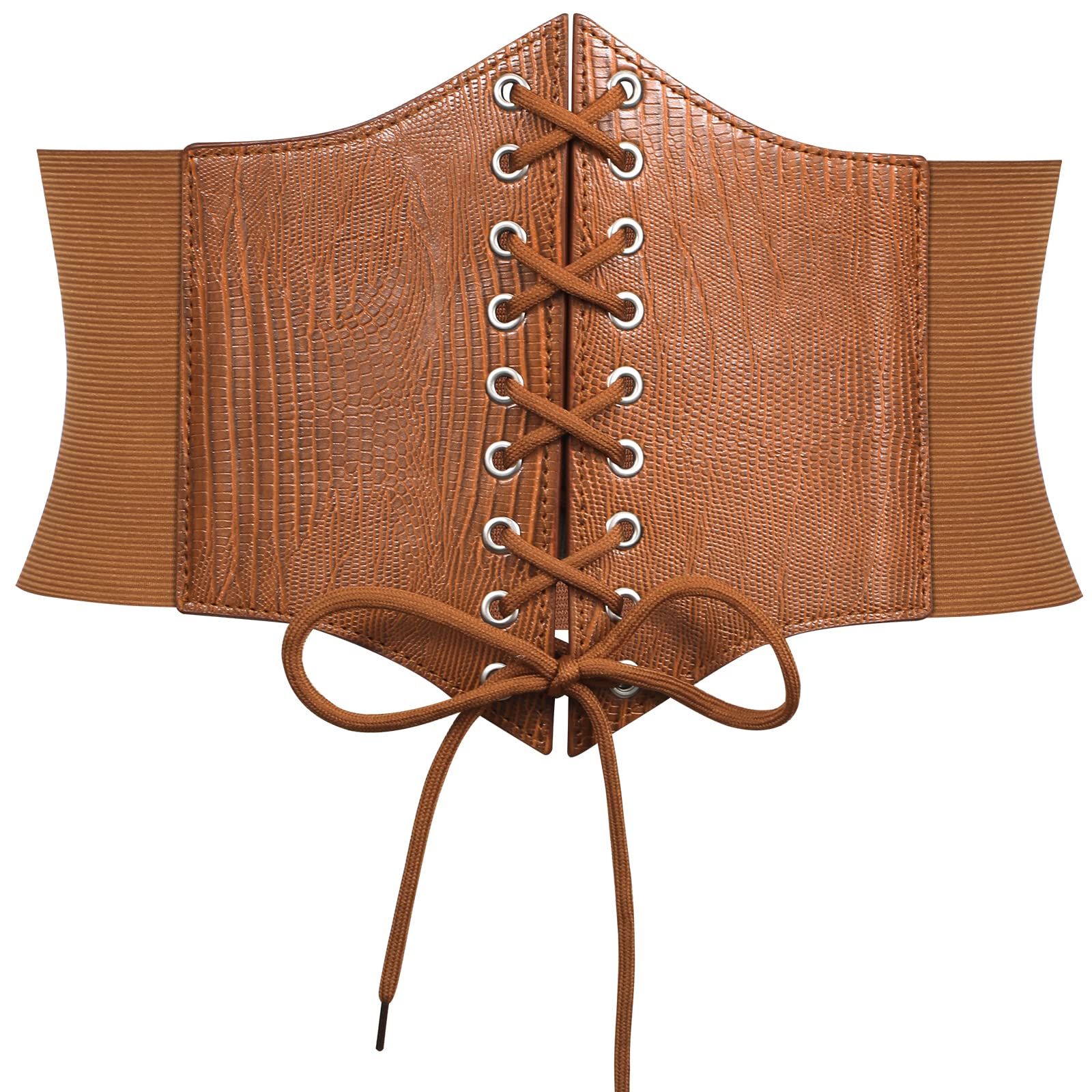JASGOOD Women’s Elastic Costume Waist Belt Lace-up Tied Waspie Corset Belts for Women - JASGOOD OFFICIAL