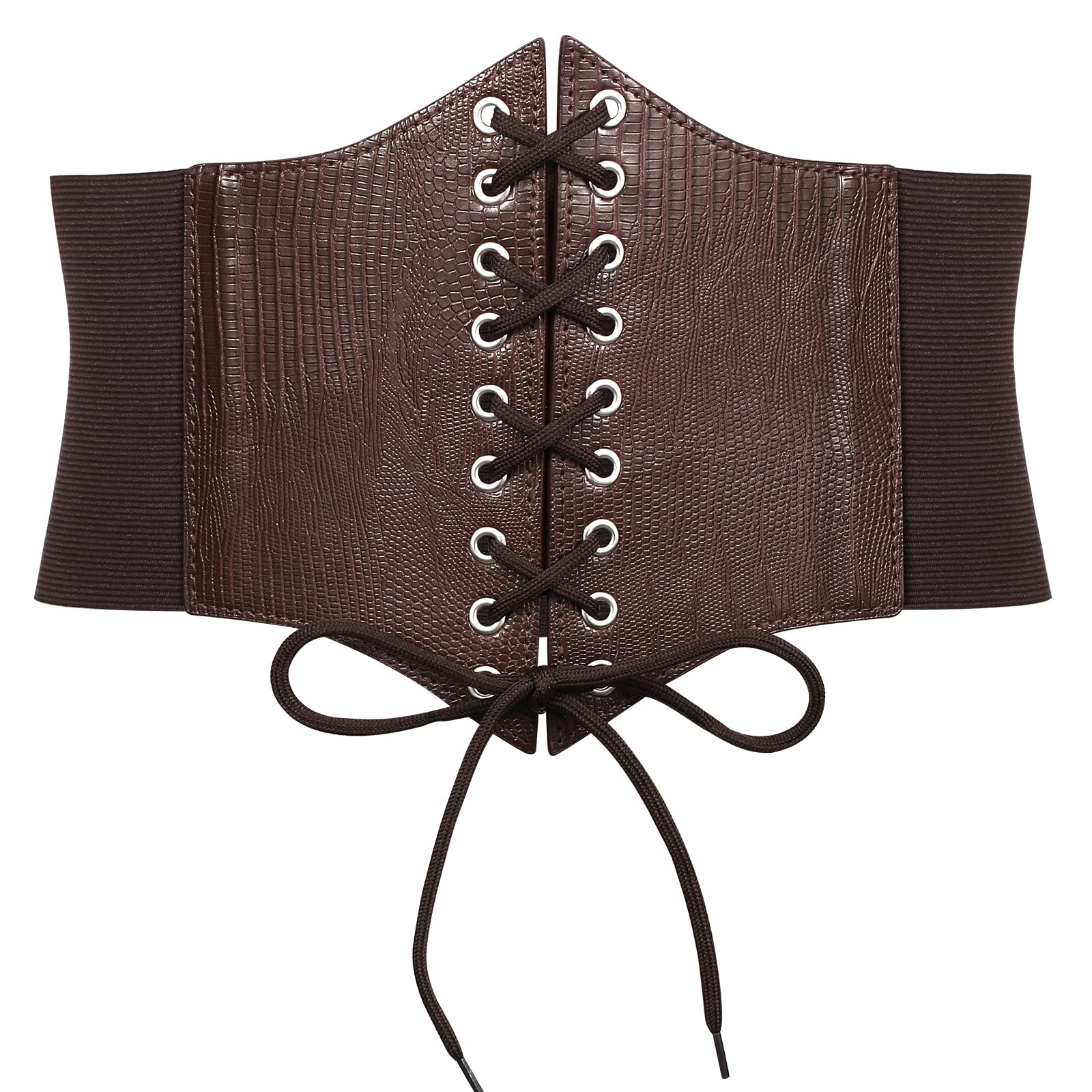 JASGOOD Women’s Elastic Costume Waist Belt Lace-up Tied Waspie Corset Belts for Women - JASGOOD OFFICIAL