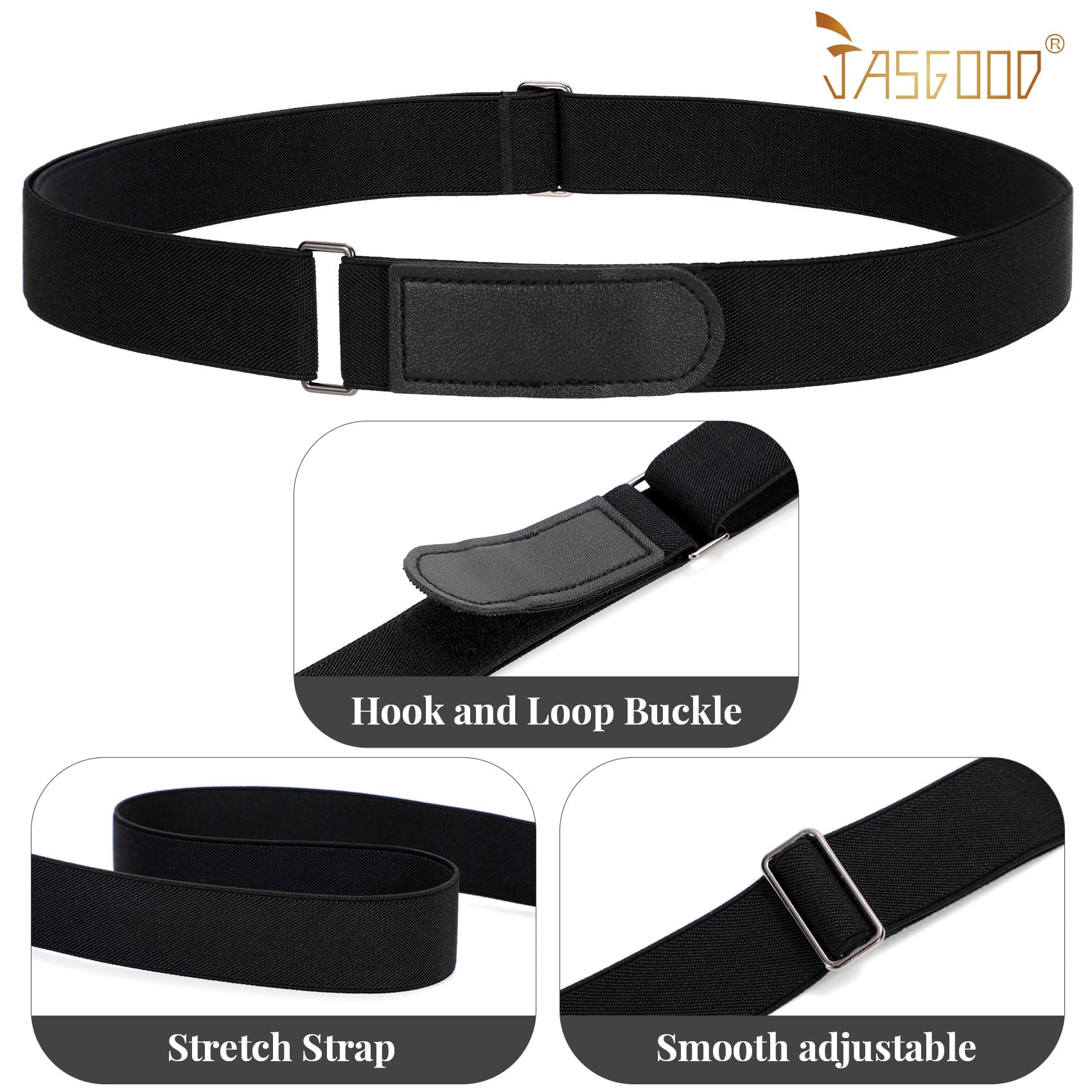 JASGOOD Crop Top Tuck Waist Band Adjustable Band Tucking Sweaters Shirts Elastic Stretch Belts for Women Change Style of Tops - JASGOOD OFFICIAL