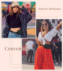 Slim Fashion Fanny Pack Phone Holder Money Belt For Women