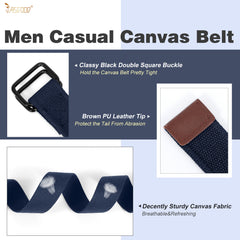 Mens Stretch Braided Web Belt Elastic For Casual Golf Jeans