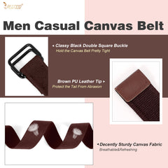 Mens Stretch Braided Web Belt Elastic For Casual Golf Jeans