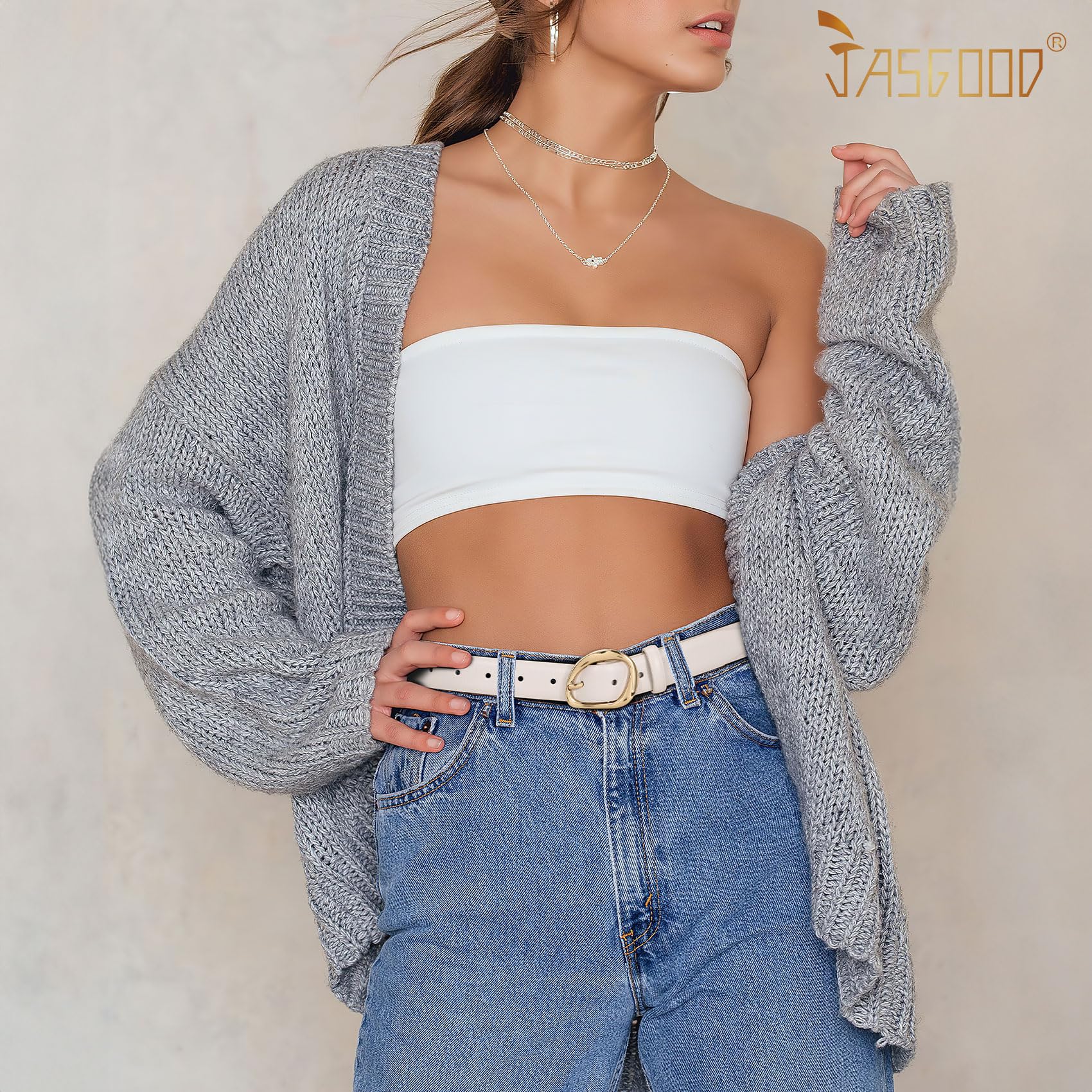 JASGOOD Leather Belts for Women Cute Casual Waist Belt with Gold Buckle Ladies for Jeans Pants Dresses - JASGOOD OFFICIAL