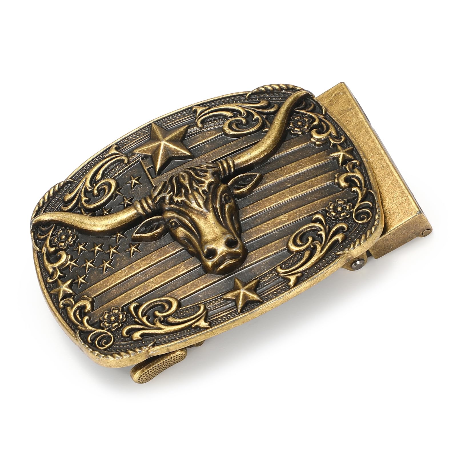 Western Buckle Fits 1.5" Slide Belt Strap