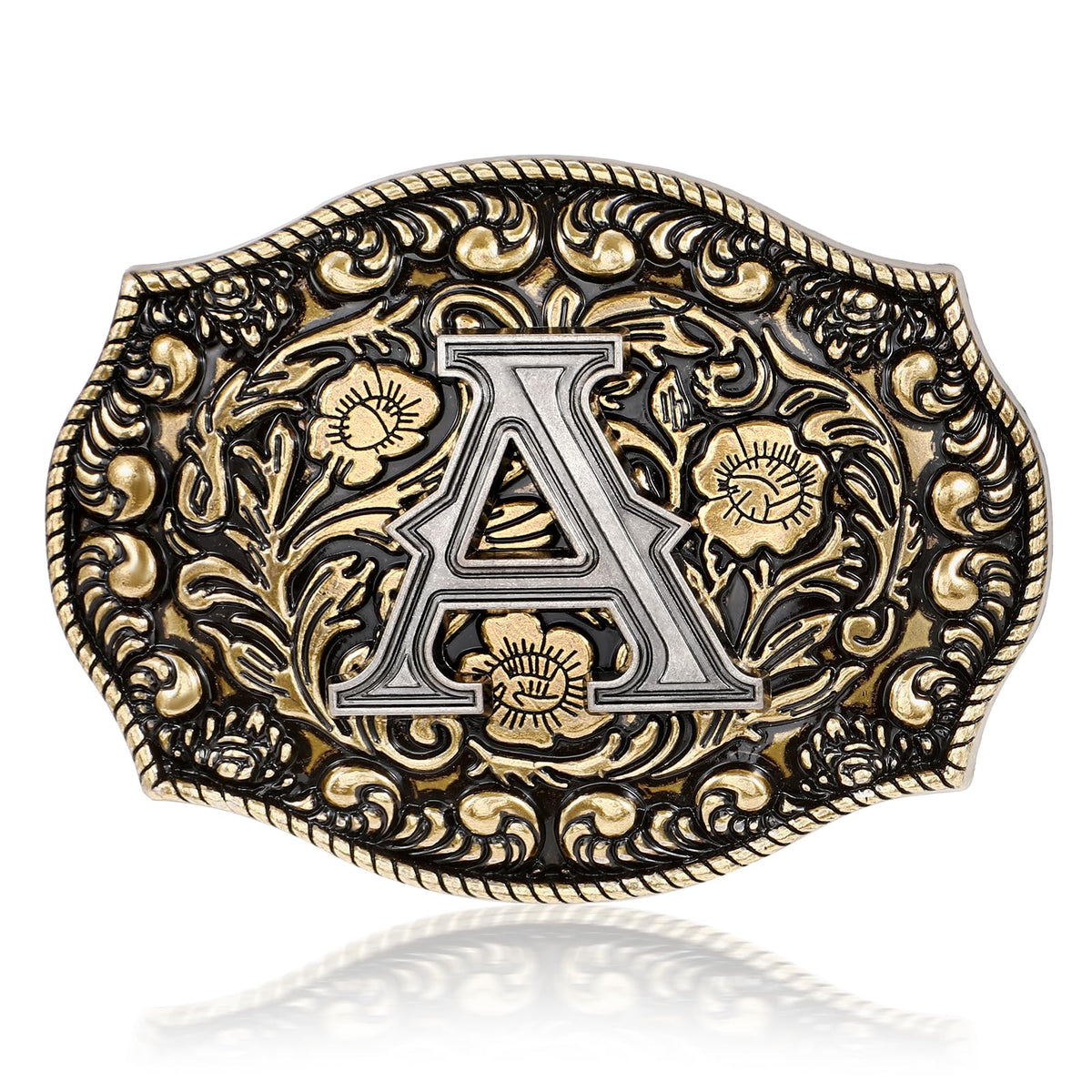 Western Belt Buckles Initial Letters | Fits 1.5" Belt Strap
