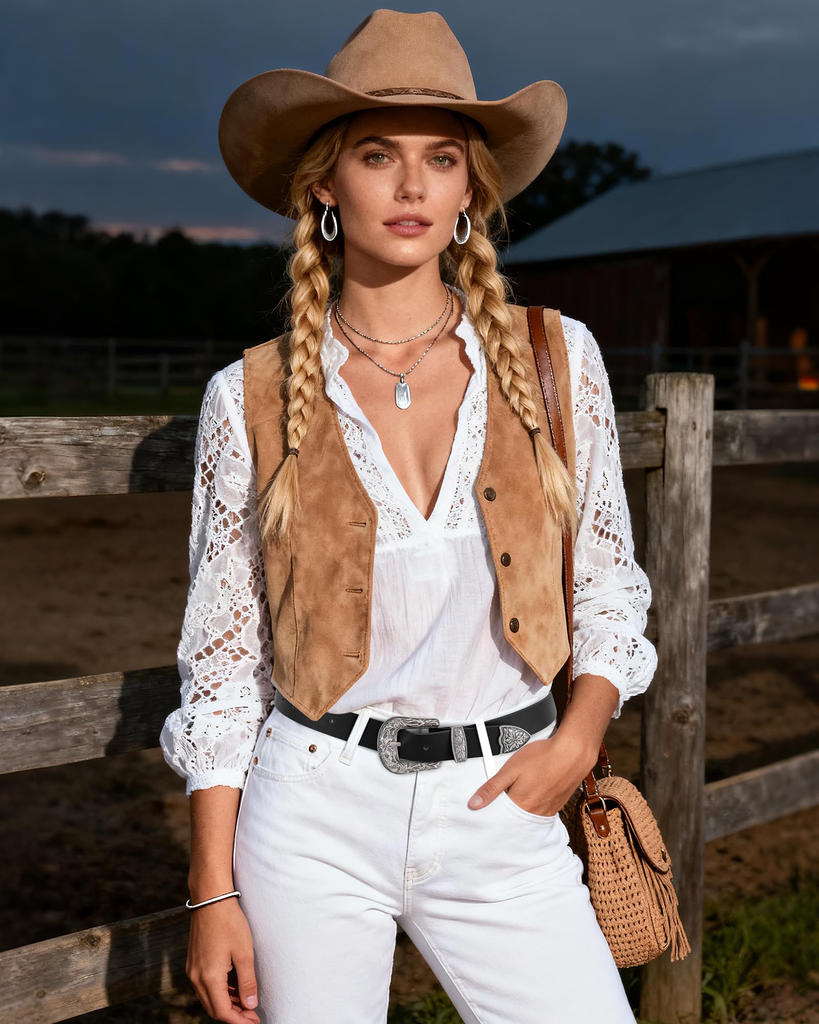 Vintage Western Design Belt for Pants Jeans Dresses - JASGOOD OFFICIAL
