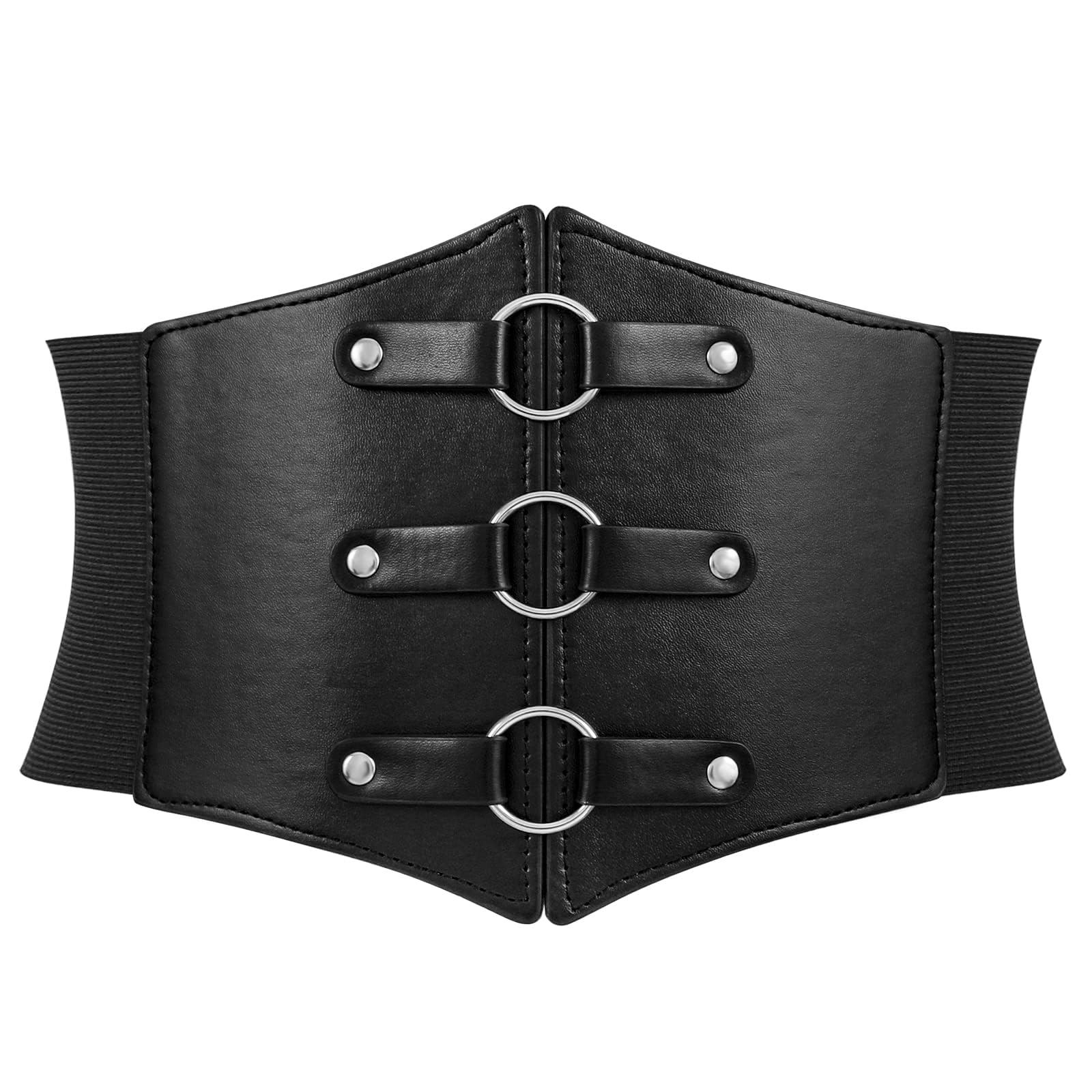 Wide Waspie Elastic Corset Belt