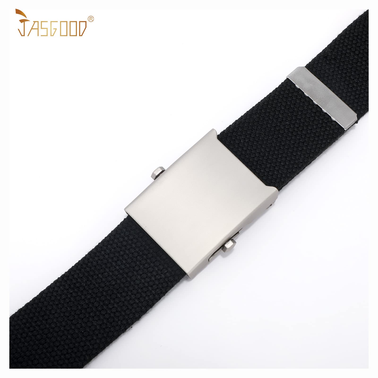 2 Pack Canvas Web Belt with Metal Buckle