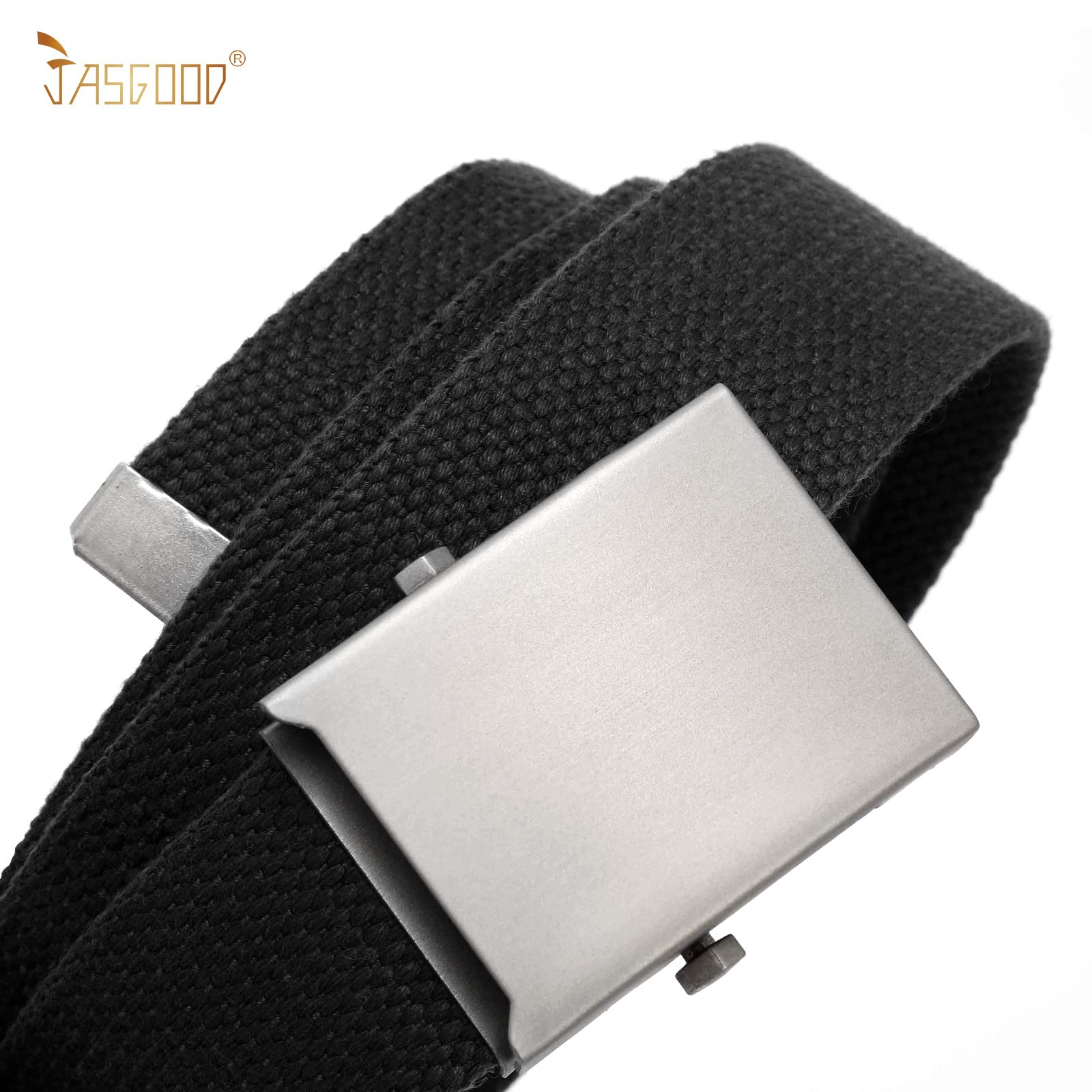2 Pack Canvas Web Belt with Metal Buckle