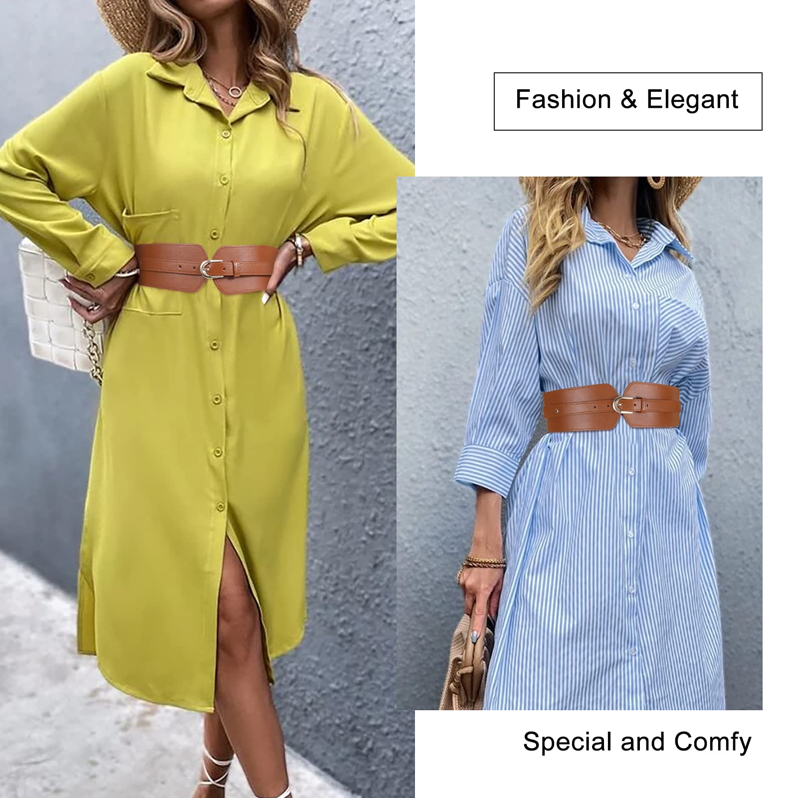 Gold Buckle Stretchy Outfit Belt - JASGOOD OFFICIAL