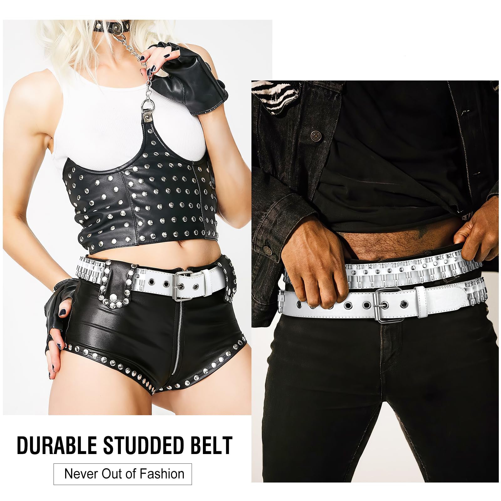 Y2K Goth Bullet Design Belt