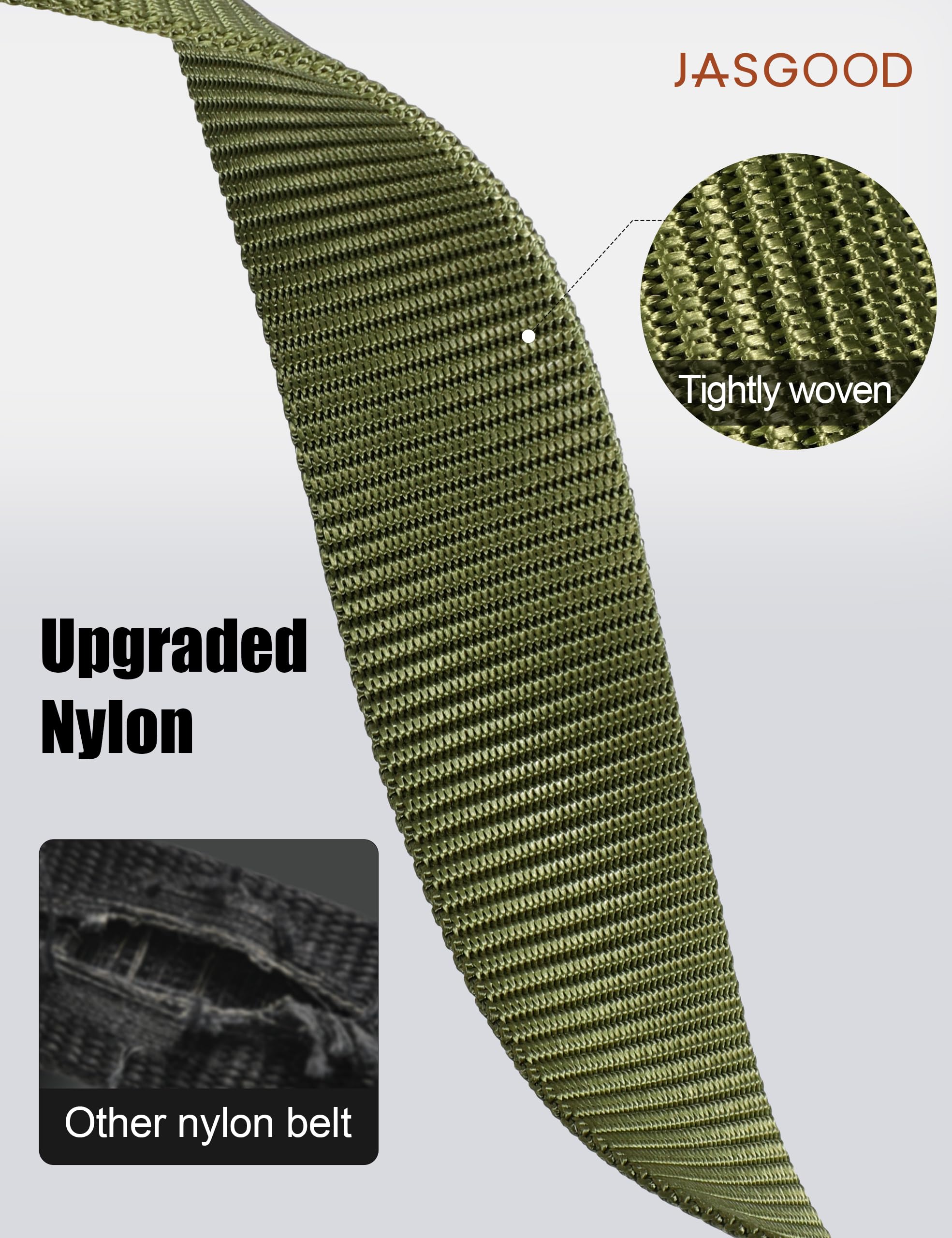 Nylon Belt With Meatal Buckle - JASGOOD OFFICIAL