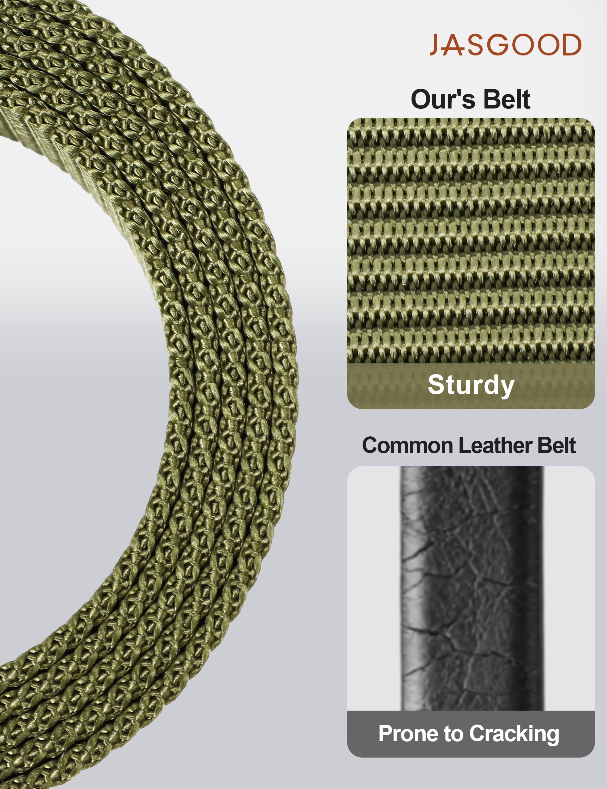 Nylon Belt With Meatal Buckle - JASGOOD OFFICIAL