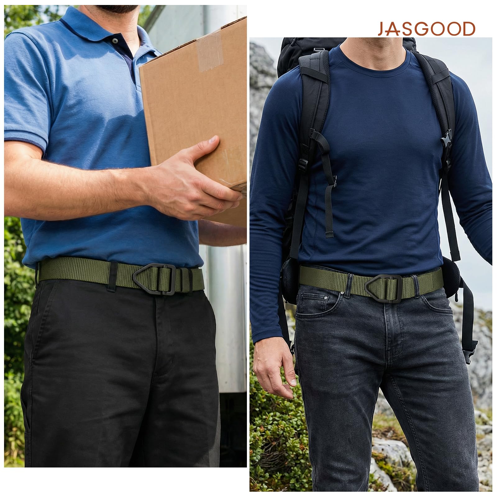 Nylon Belt With Meatal Buckle - JASGOOD OFFICIAL