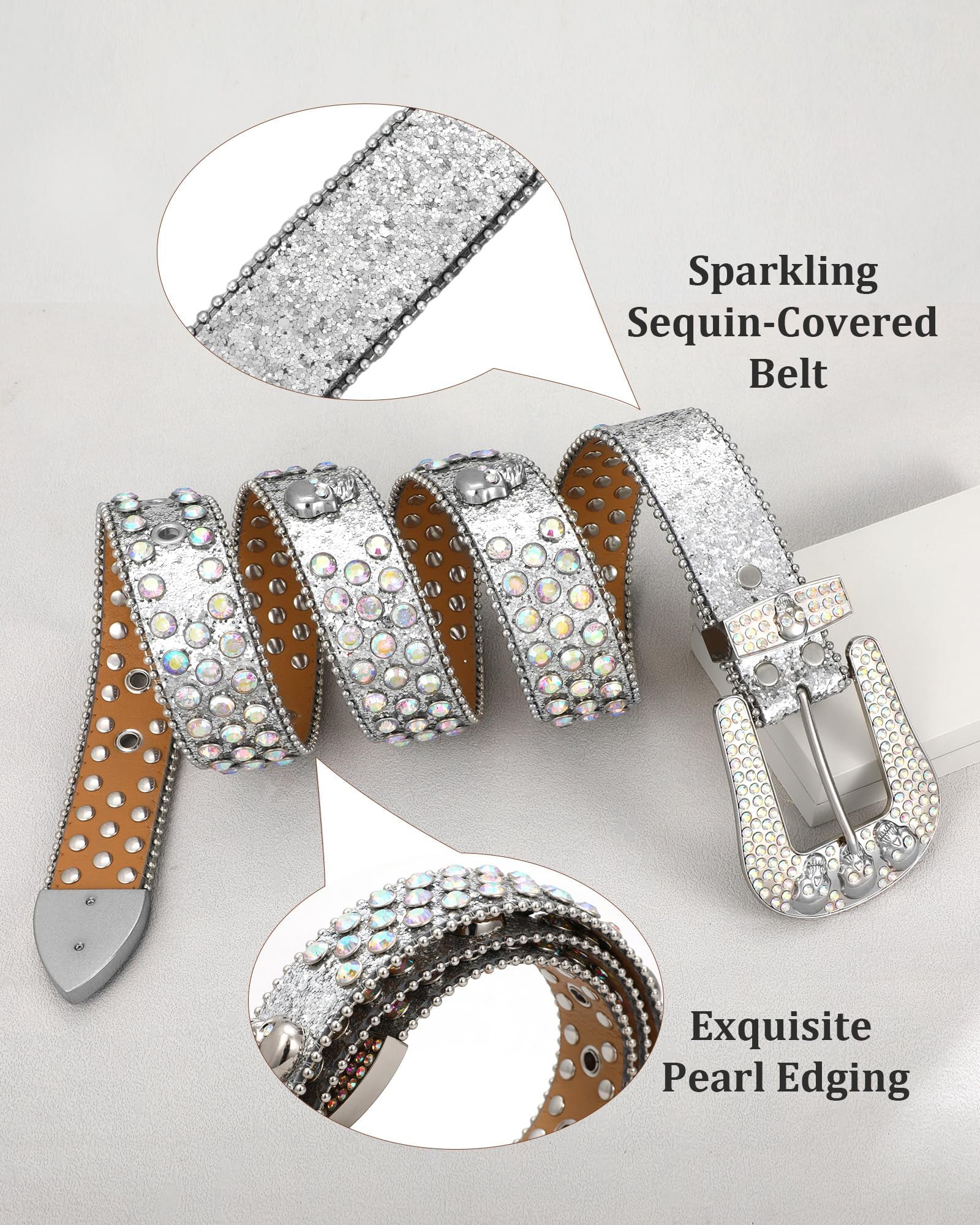 Skull Rhinestone Belt - JASGOOD OFFICIAL