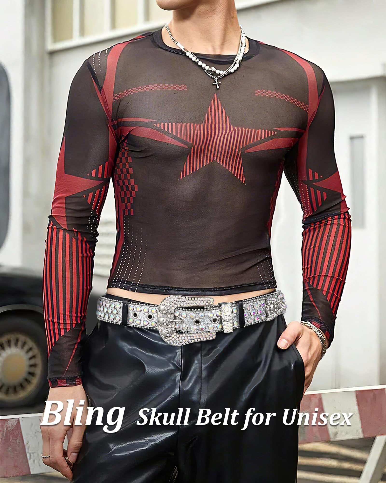 Skull Rhinestone Belt - JASGOOD OFFICIAL
