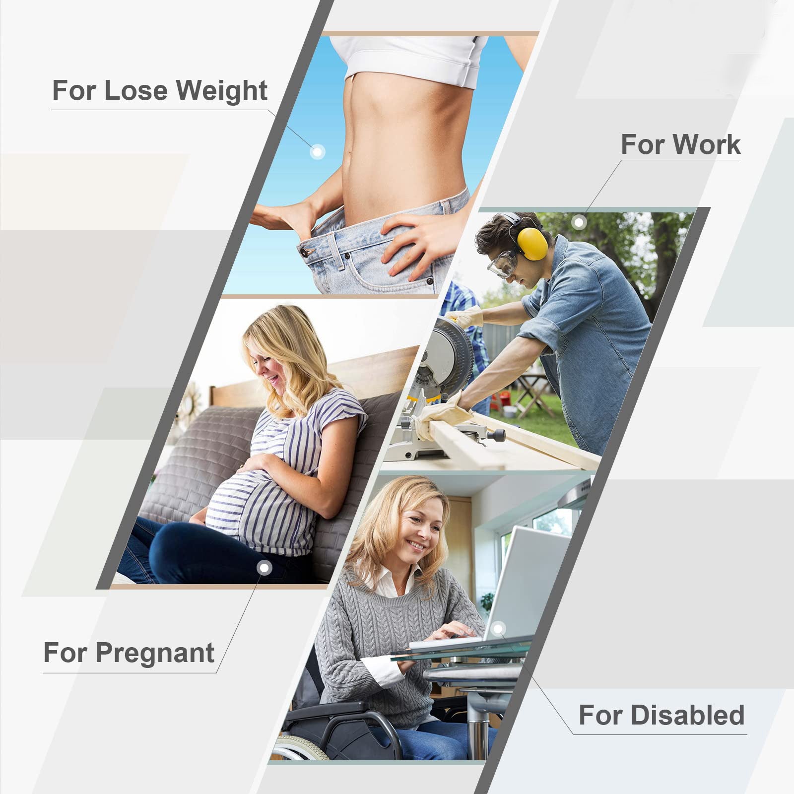 Half Side-Loop Elastic Waist Belt for Women Men