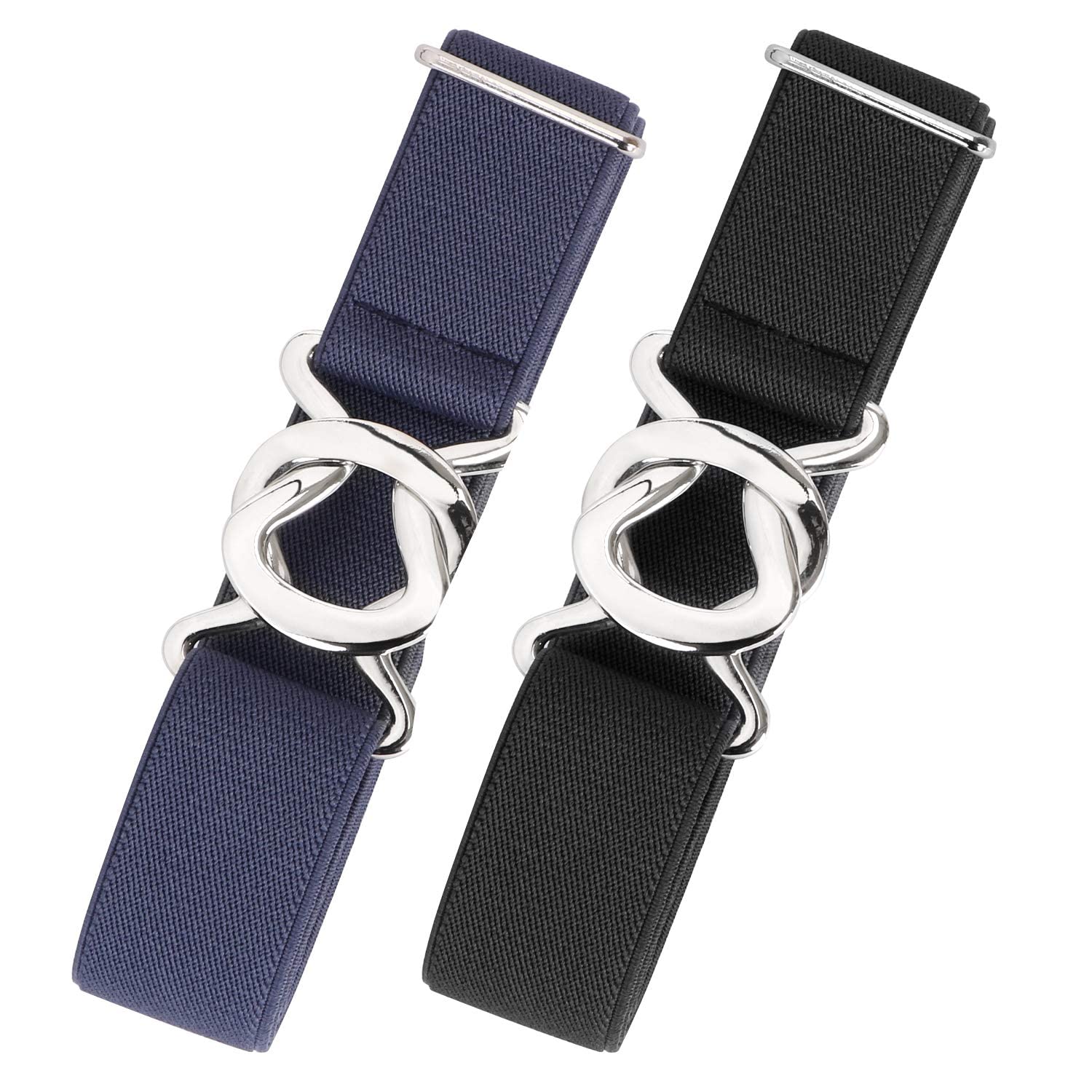 2-Pack No Show Stretch Web Belt