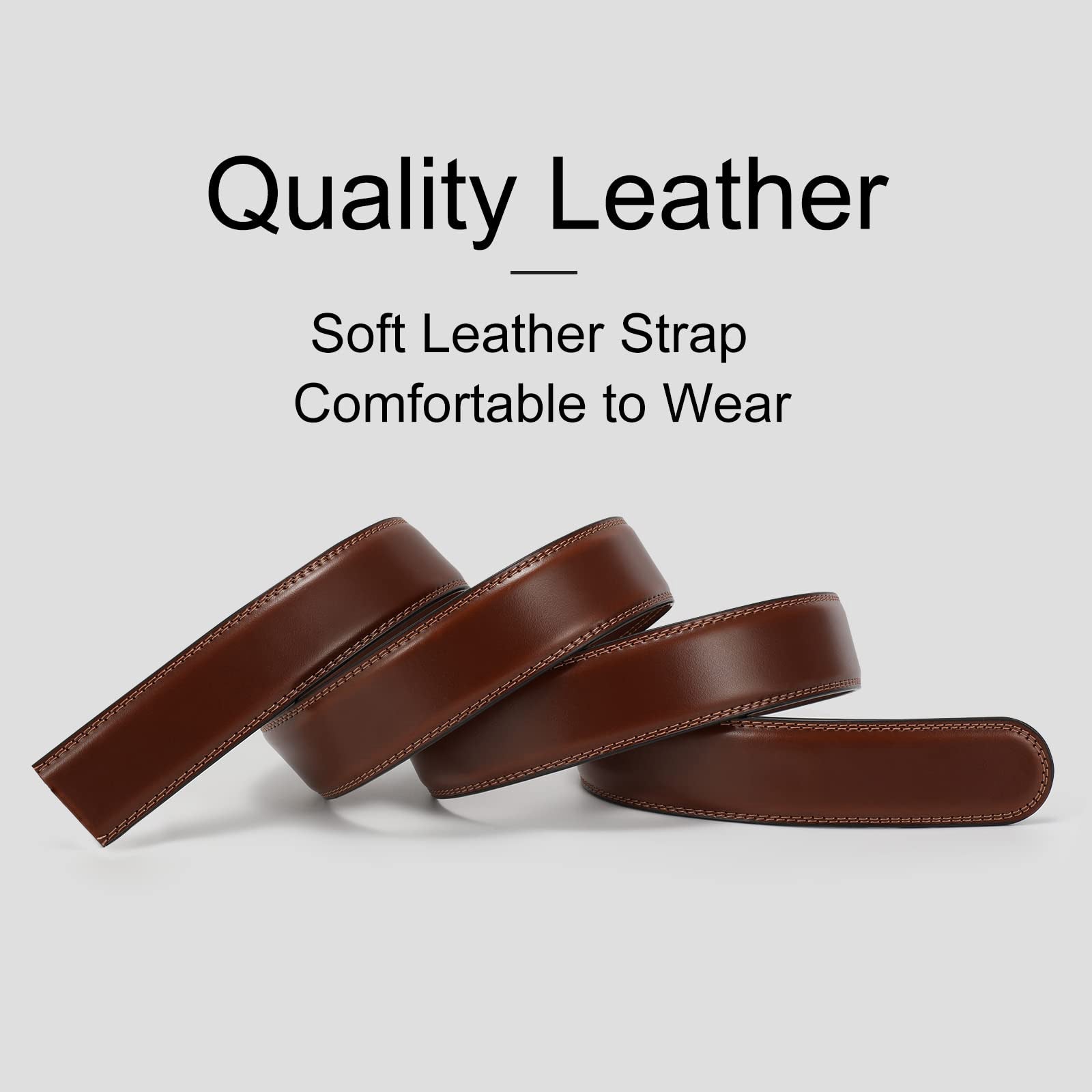 Leather Belt Strap 30mm/1.18" Replacement Without Buckle