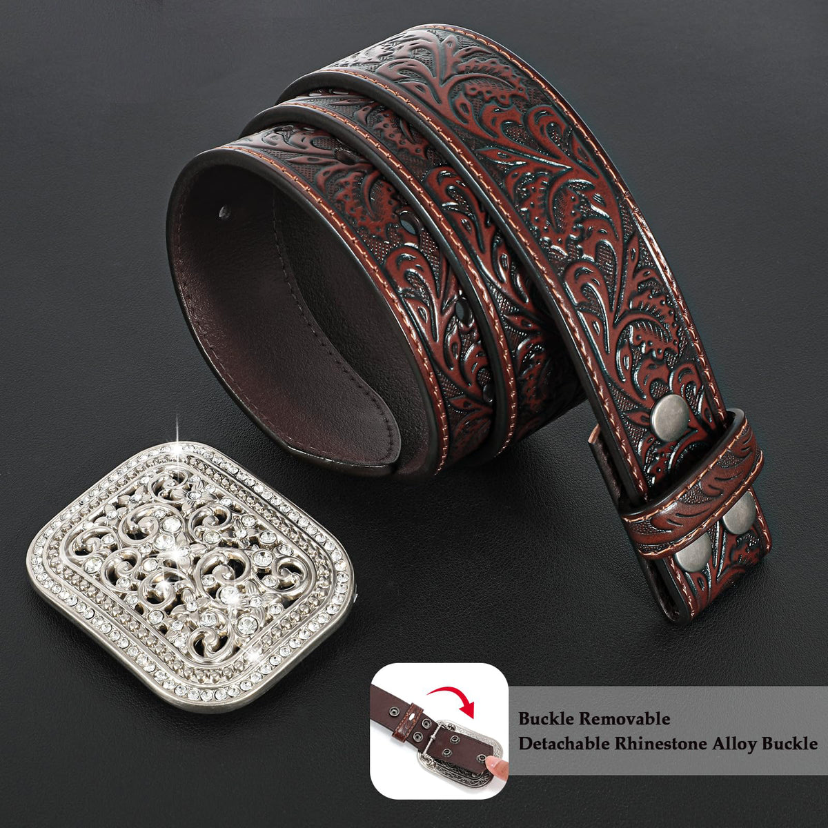 Unisex Western Belt Vintage Country Belts