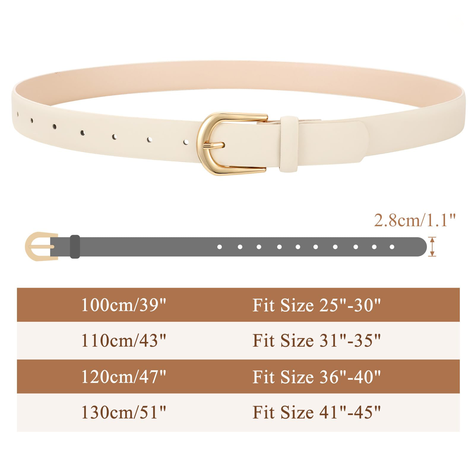 Classic Ladies Waist Belt